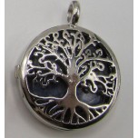GP Round - Caged Tree of Life Gemstone Pendant- assorted stones available!